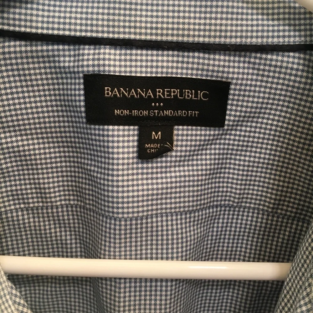Banana Republic Mens Long sleeve checkered Shirt